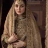 Pakistani Bridal Dress Tissue Lehenga Choli With Dupatta - Image 2