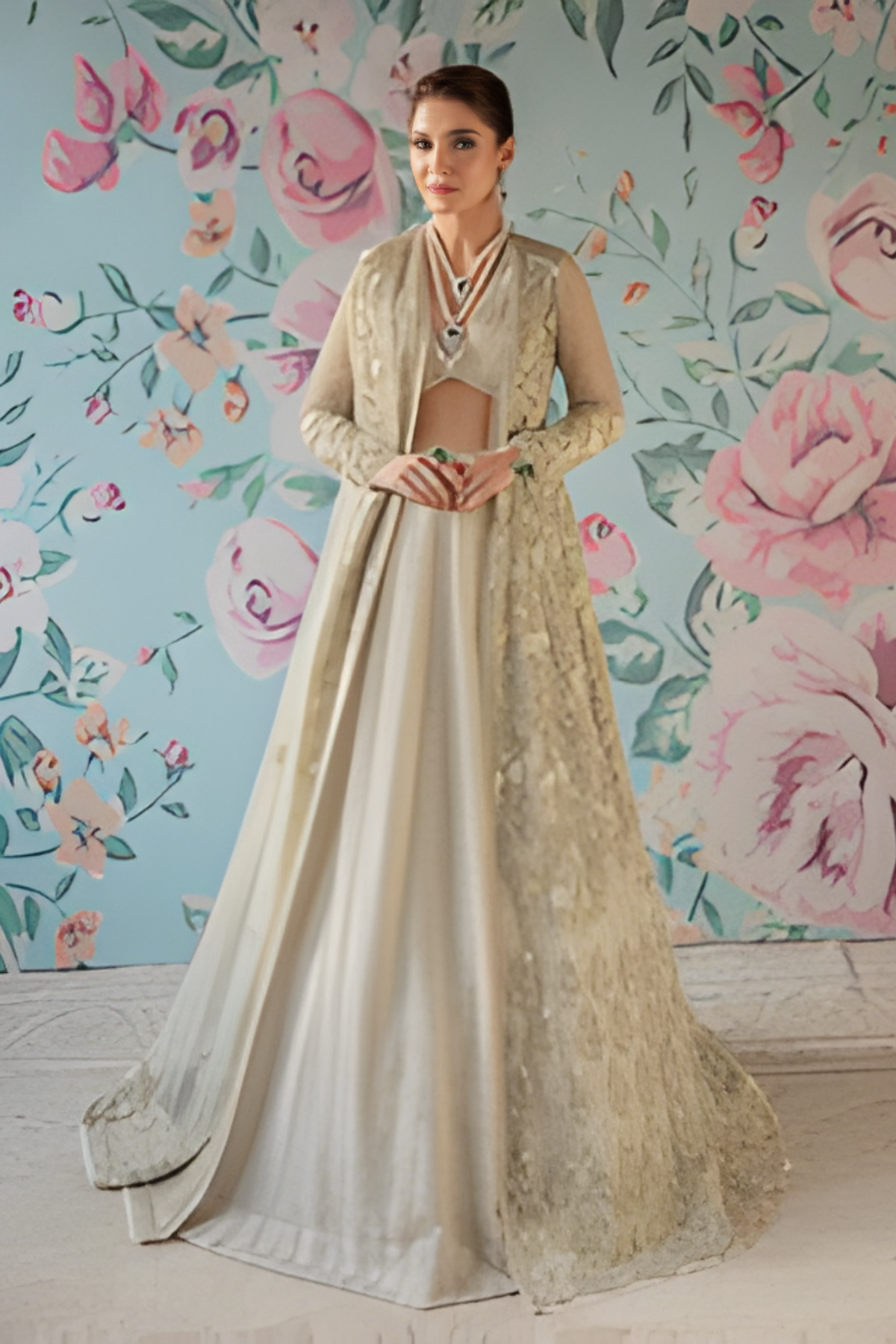 Daphne Pakistani Bridal Lehnga Gown Set