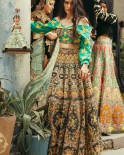 Multi Embroidered Pakistani Bridal Lehnga Choli